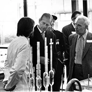 Queen Elizabeth II and Prince Philip visit Northumberland Water Authority headquarters in