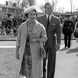 Queen Elizabeth II and Prince Philip during a visit to the city of Durham with Prince
