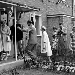 Queen Elizabeth II and Prince Philip in Durham Print 1960