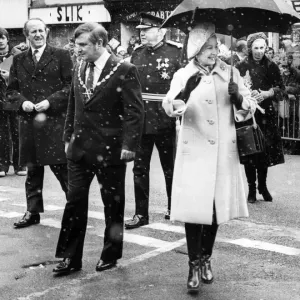 Queen Elizabeth II and Prince Philip Print of Workington Visit Queen Elizabeth II and Prince Philip Print of Workington Visit