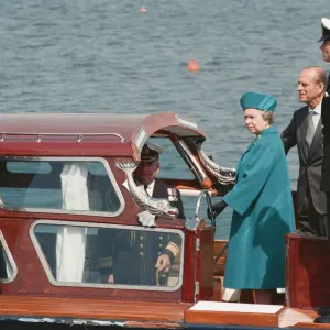 Queen Elizabeth II and Prince Philip Visit Hartlepool Marina Print 1993 Queen Elizabeth II and Prince Philip Visit Hartlepool Marina Print 1993