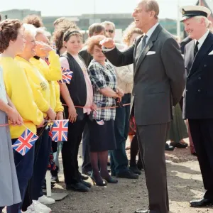 Queen Elizabeth II and Prince Philip visiting Hartlepool Marina. 18th May 1993 Queen Elizabeth II and Prince Philip visiting Hartlepool Marina. 18th May 1993
