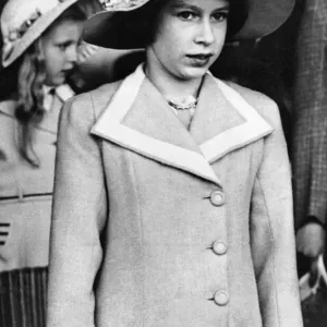 Queen Elizabeth II - Princess Elizabeth seen in the Royal Box at the Aldershot Tattoo in Queen Elizabeth II - Princess Elizabeth seen in the Royal Box at the Aldershot Tattoo in