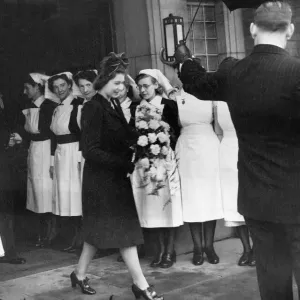Queen Elizabeth II, Princess Elizabeth visits the Sunderland Eye Infirmary