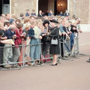 Queen Elizabeth II at St Jamess Palace to pay her respects to Princess Diana