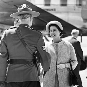 Queen Elizabeth II during her visit to Canada, in June 1959
