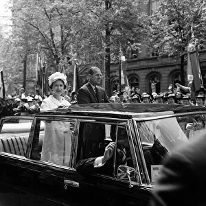 Queen Elizabeth II during her visit to West Germany. The Queen