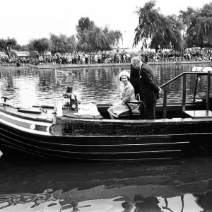 Queen Elizabeth II visits Bancroft Gardens, Stratford-upon-Avon, Warwickshire