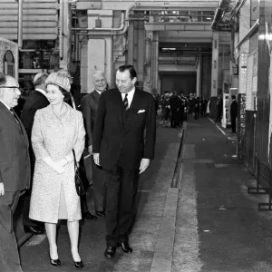 Queen Elizabeth II visits the English Electrical Company Works, Rugby. 13th May 1967 Queen Elizabeth II visits the English Electrical Company Works, Rugby. 13th May 1967