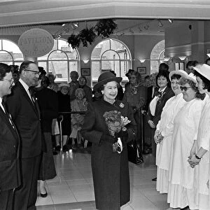 Queen Elizabeth II visits Leamington Spa, Warwickshire. The Queen opens Royal Priors