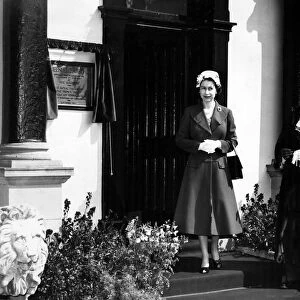 Queen Elizabeth II visits Leominster, Herefordshire. 24th April 1957