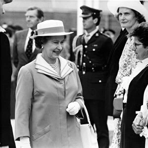 Queen Elizabeth II visits the new TA Centre at Cramlington