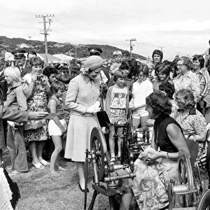 Queen Elizabeth II Visits New Zealand as part of her Silver Jubilee celebrations