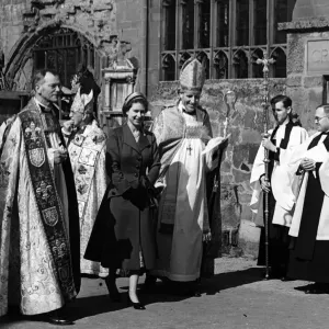 Queen Elizabeth II visits the old Cathedral in Coventry Queen Elizabeth II visits the old Cathedral in Coventry