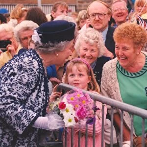 Queen Elizabeth II visits the Open Door Community Learning Centre in Prudhoe -