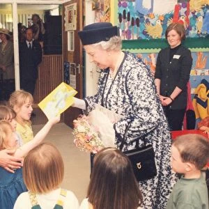 Queen Elizabeth II visits the Open Door Community Learning Centre in Prudhoe - receiving