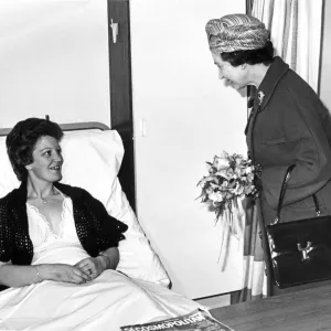 Queen Elizabeth II at Arrowe Park Hospital Print 4th May 1982 Queen Elizabeth II at Arrowe Park Hospital Print 4th May 1982
