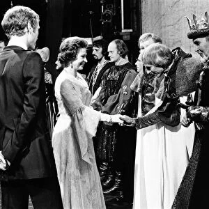 Queen Elizabeth II visits the Royal Shakespeare Theatre, Stratford-upon-Avon
