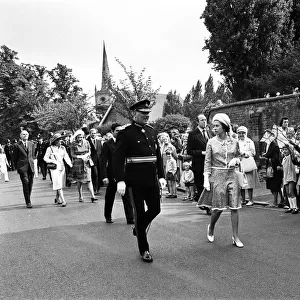 Queen Elizabeth II visits Stratford-upon-Avon, Warwickshire. 27th June 1975