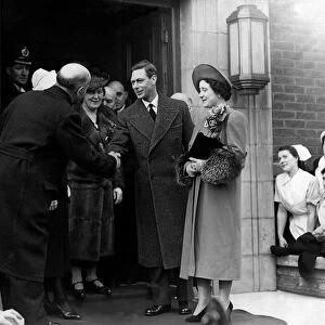 Queen Elizabeth the Queen mother North East Visits King George VI