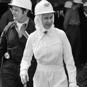 Queen Elizabeth visits visiting Silverwood Colliery, near Rotherham, South Yorkshire Queen Elizabeth visits visiting Silverwood Colliery, near Rotherham, South Yorkshire