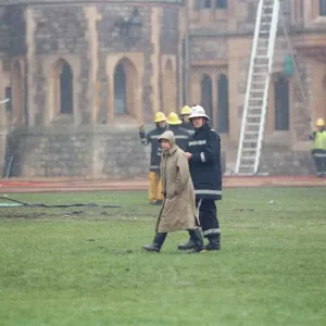 Windsor Castle Fire, 20th November 1992 Print