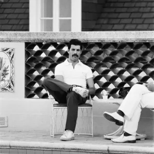 Freddie Mercury by the Pool Print, New Orleans 1981
