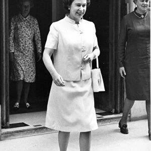 Queen Leaves King Edward VII Hospital In Marylebone, London after visiting Princess Anne