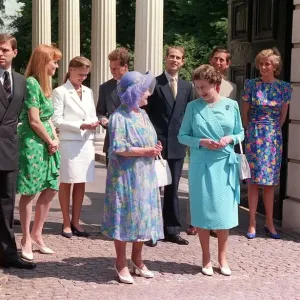 Queen Mother Birthdys August 1989 On her 89th Birthday outside Clarence House Queen Mother Birthdys August 1989 On her 89th Birthday outside Clarence House