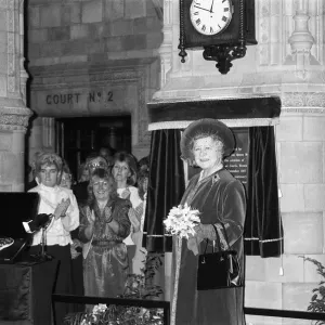 The Queen Mother visits Victoria Law Courts, 100 years after Queen Victoria laid The Queen Mother visits Victoria Law Courts, 100 years after Queen Victoria laid