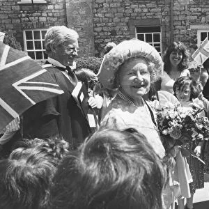 The Queen Mother at Wells, 1979