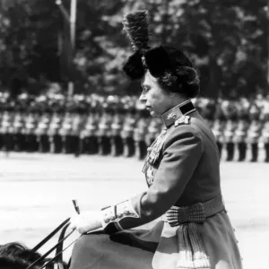 The Queen Observes a Minute's Silence Print 12th June 1982