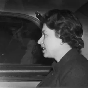 The Queen pictured leaving Buckingham Palace before the birth of her third child The Queen pictured leaving Buckingham Palace before the birth of her third child