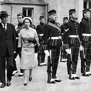 The Queen with President Eisenhower at Balmoral. 28th August 1959
