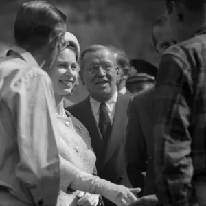 The Queen and Prince Philip meet miners at Shefferville Iron Mine during her tour of The Queen and Prince Philip meet miners at Shefferville Iron Mine during her tour of