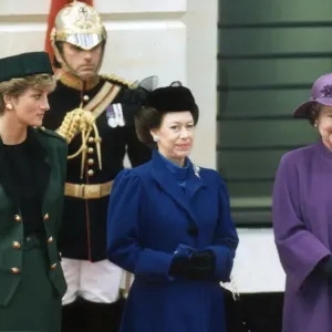 Print of the Royal Family at Victoria Station