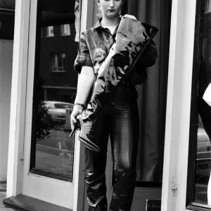 Queen of Punk Print: Pamela Rooke at Sex Shop on Kings Road, 1976 Queen of Punk Print: Pamela Rooke at Sex Shop on Kings Road, 1976