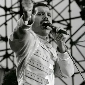 Queen Rock Group - Freddie Mercury in concert at St James Park in Newcastle Queen Rock Group - Freddie Mercury in concert at St James Park in Newcastle