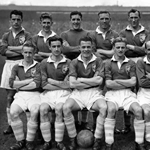 Queen of the South FC. Back row right to left: Hamilton, James, Aird, Henderson