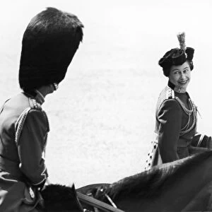 The Queen Trooping the Colour. 17th June 1974