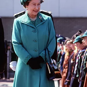 The Queen visits Clydebank during its centenary celebrations. August 1986