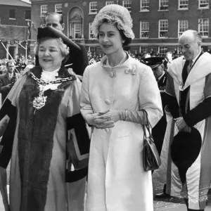 The Queen Visits Manchester Print, 24th May 1961 The Queen Visits Manchester Print, 24th May 1961