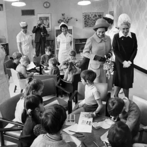 The Queen visits Leighton Hospital, May 1972 Print The Queen visits Leighton Hospital, May 1972 Print
