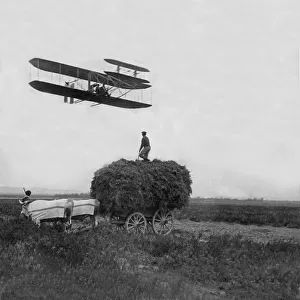To the quiet French peasants pursuing their work in the field Mr Wilbur Wright appeared