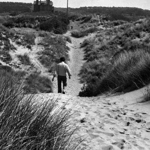 Formby Sand Dunes Print, 13th June 1974 Formby Sand Dunes Print, 13th June 1974