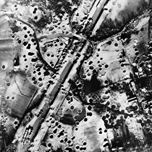 R. A. F. Bomber Command attack on the canal system in Dortmund. November 1944