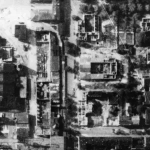 R. A. F. reconnaissance photos of bomb damage to submarine yards R. A. F. reconnaissance photos of bomb damage to submarine yards