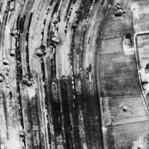 R. A. F. Wellingtons and Liberators recently attacked railway yards at Padua