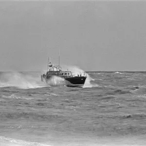 The R. N. L. B. Sealink Endeavour 12-002 Mersey Class Lifeboat seen here being put through The R. N. L. B. Sealink Endeavour 12-002 Mersey Class Lifeboat seen here being put through