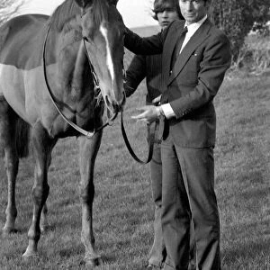 Racehorse owner and trainer Barry Hills with "Dibidale"